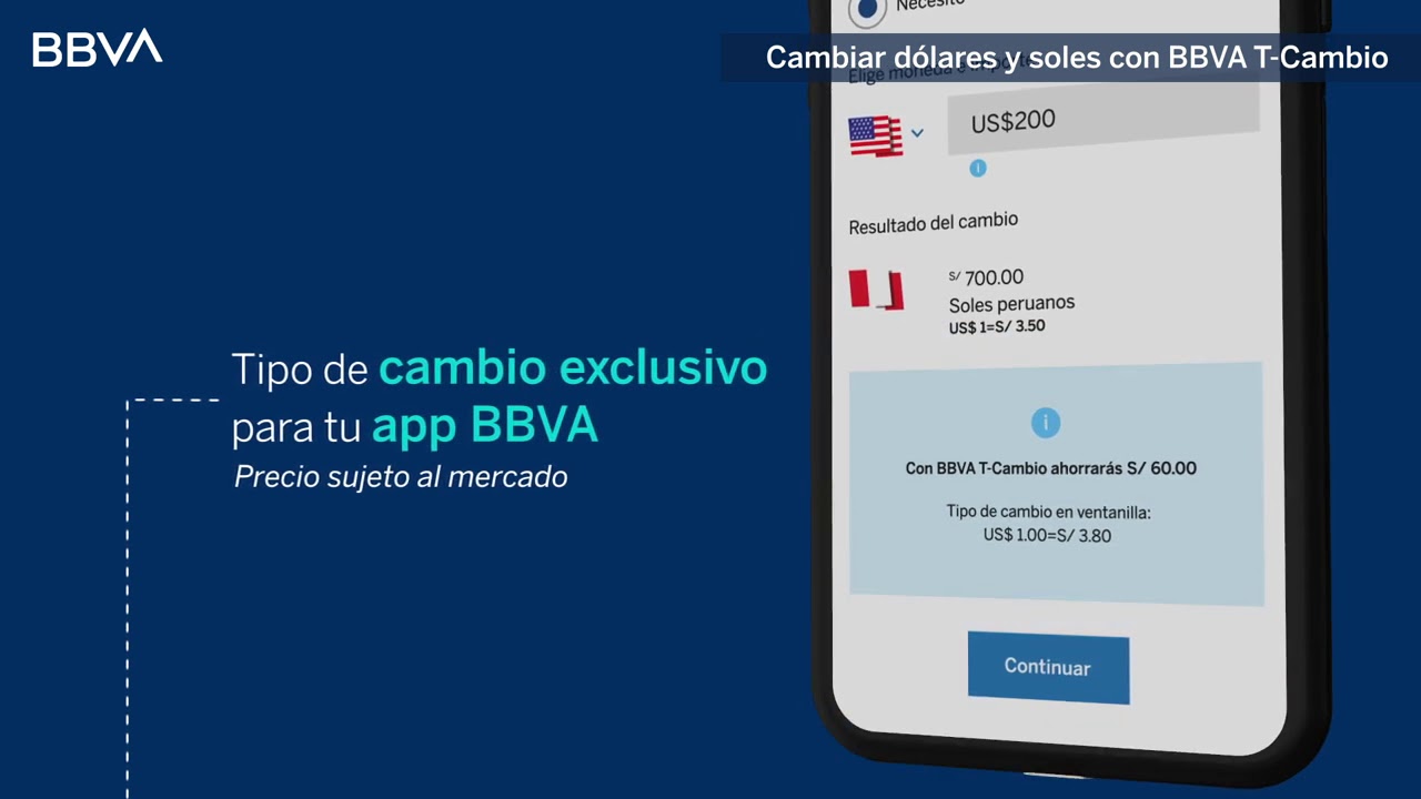 Cambia dólares a precio preferencial con BBVA T-Cambio