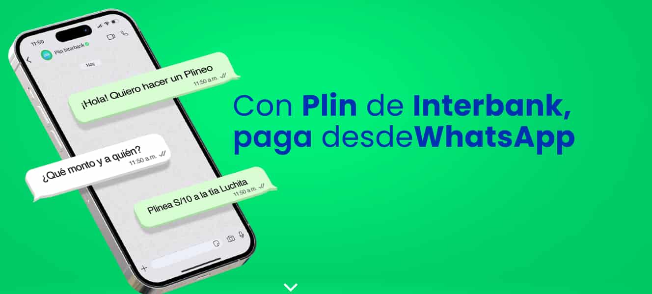 Plin WhatsApp :  Enviar dinero por WhatsApp