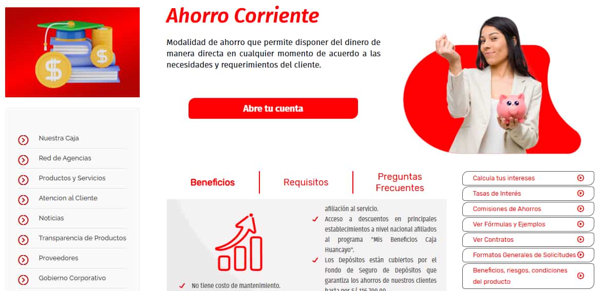 Caja Huancayo – Ahorro Corriente